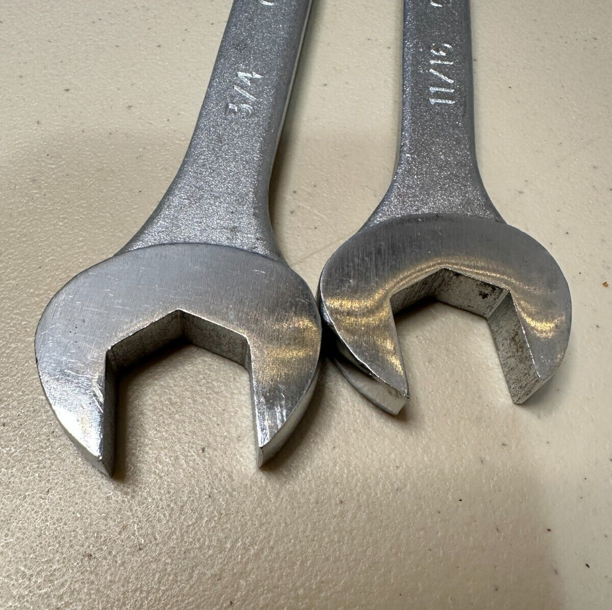 2 – Rare Vintage Continental Combination Wrenches 12 Point Made in Japan See Pic