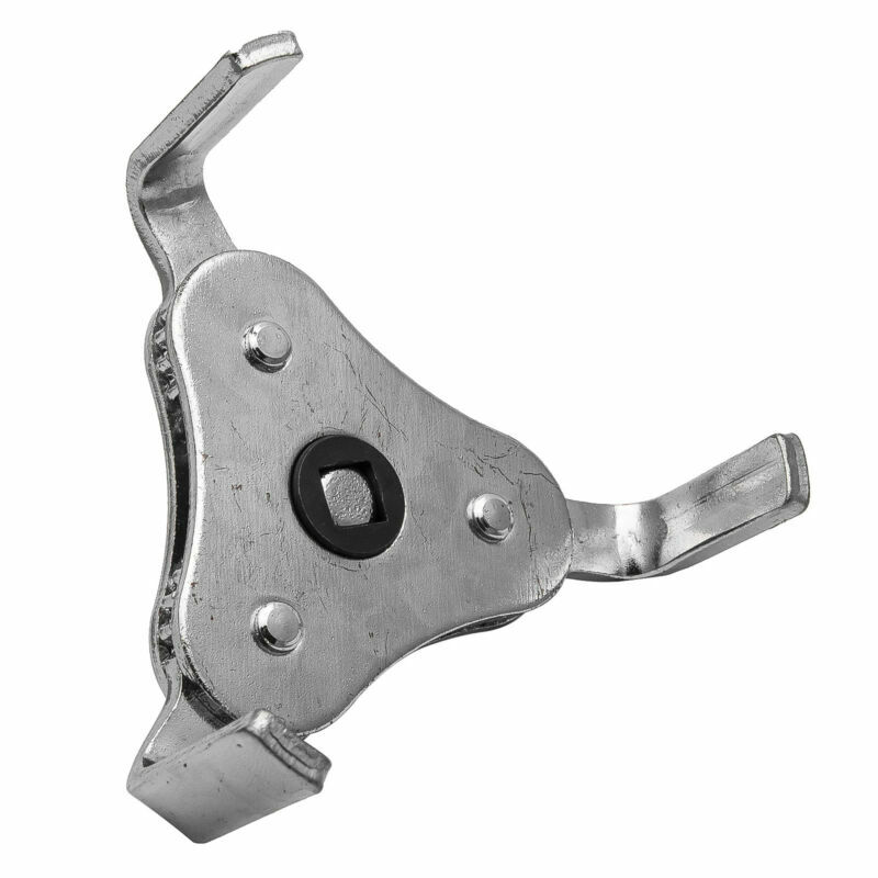 Dual Drive Oil Fuel Filter Remover Wrench Removal Tool 3 Jaw 2 Way 60-110mm Car