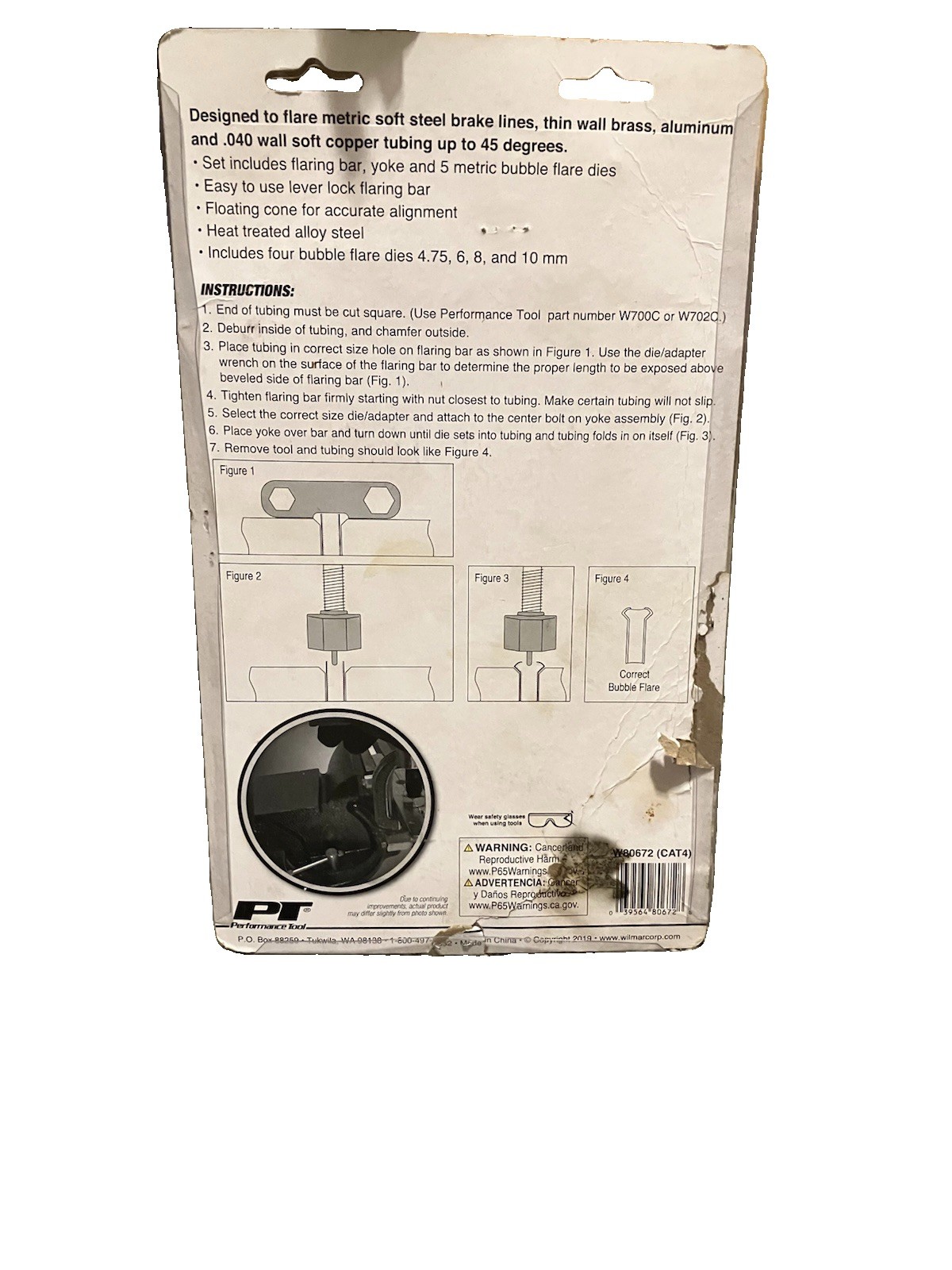 Performance Tool Bubble Flare Brake Line Tool Set