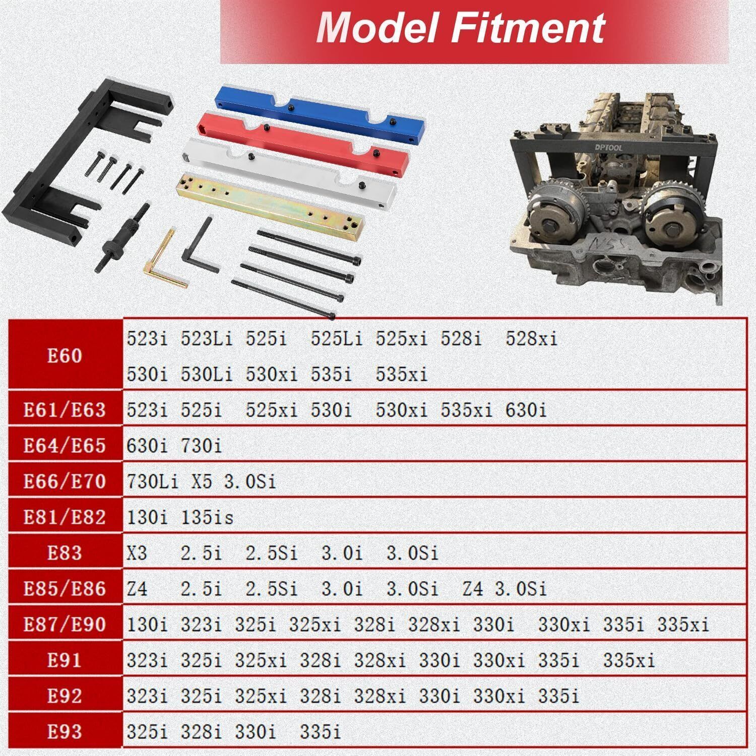 BMW Timing Tool Crankshaft kit for BMW 2.5L 3.0L N51 N52 N53 N54 N55 Engines