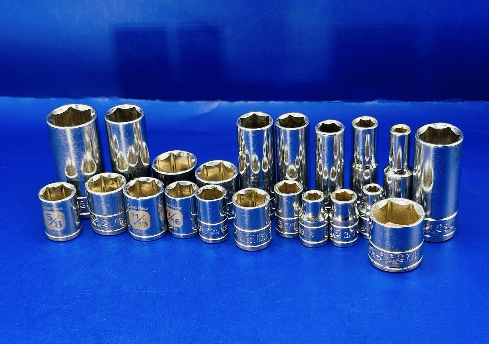 21-Piece Great Neck 3/8″ Drive Socket Set Multiple Socket Sizes 6-Point