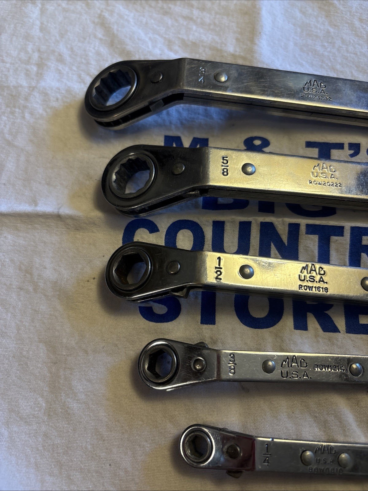 Mac Tools USA 5pc SAE Offset Ratcheting Box Wrench Set 1/4″ – 7/8″