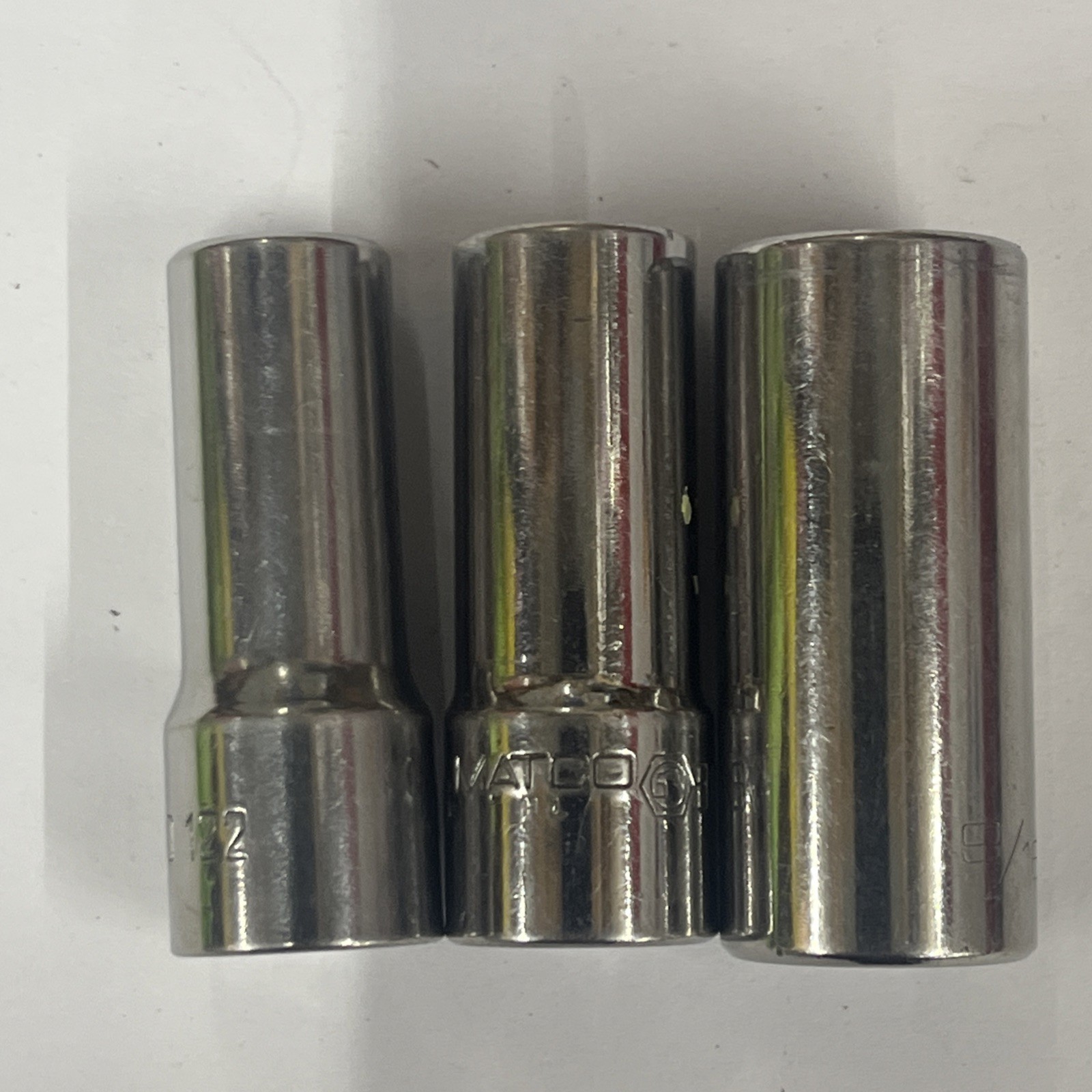 Matco 12pt 3/8″ Drive Deep Socket 3/8 7/16 9/16 BD122 BD142 BD182 12 POINT BIN