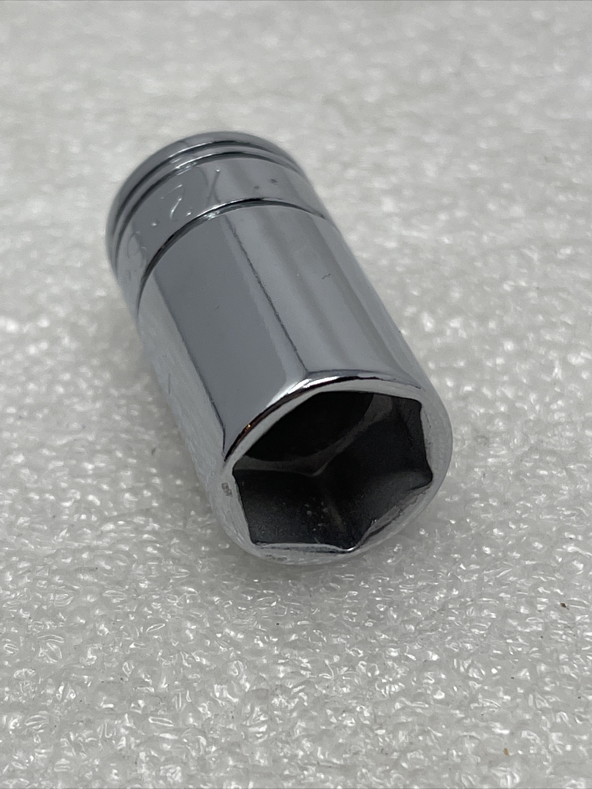 1/2” SK Tools 1/4″ Drive, 6 Point, Semi-Deep SAE Chrome Socket, USA, 41876