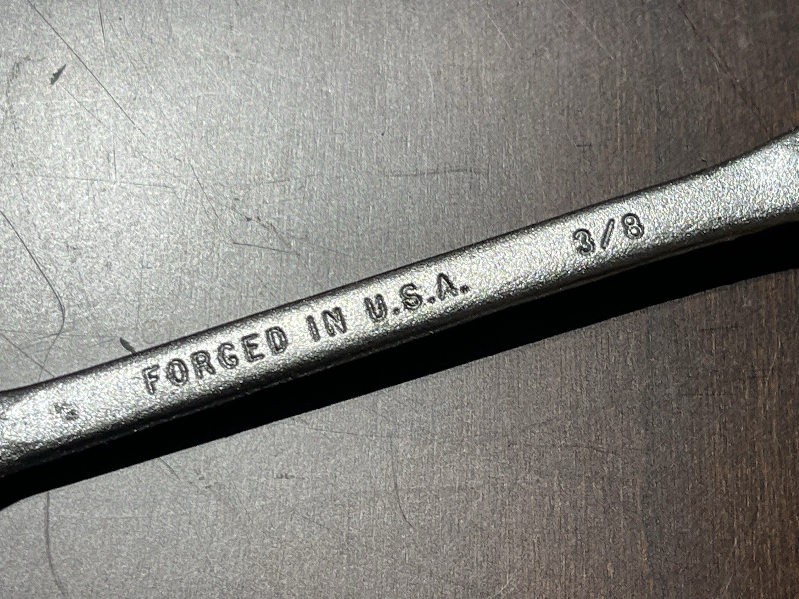 Vintage USA Forged Steel 3/8” Wrench Forged In USA USA