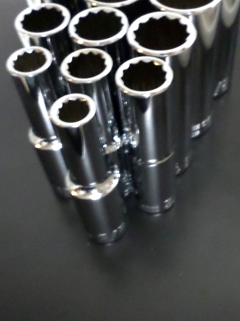 New Craftsman 1/2″-Drive 3/8″ to 1-1/8″ Deep 12-Point SAE Socket Set Chrome 12pt