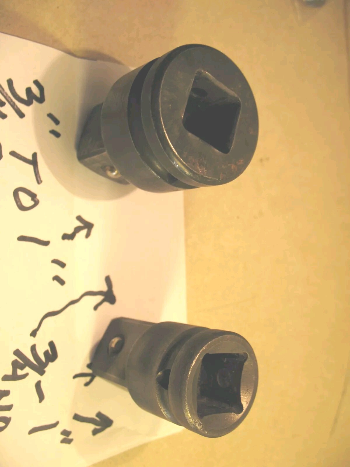 2 Socket Adapter 3/4 to 1 SEE PICTURES FOR MORE INF.