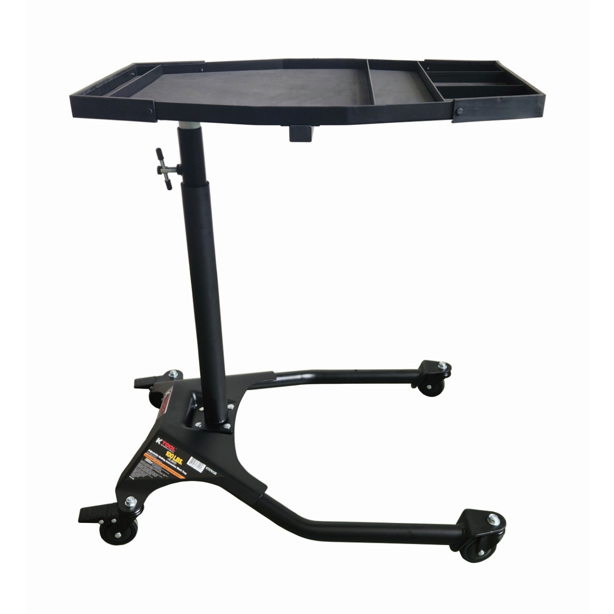 K Tool International 75125 Adjustable Work Tray 29 x 20″ with Rolling Casters