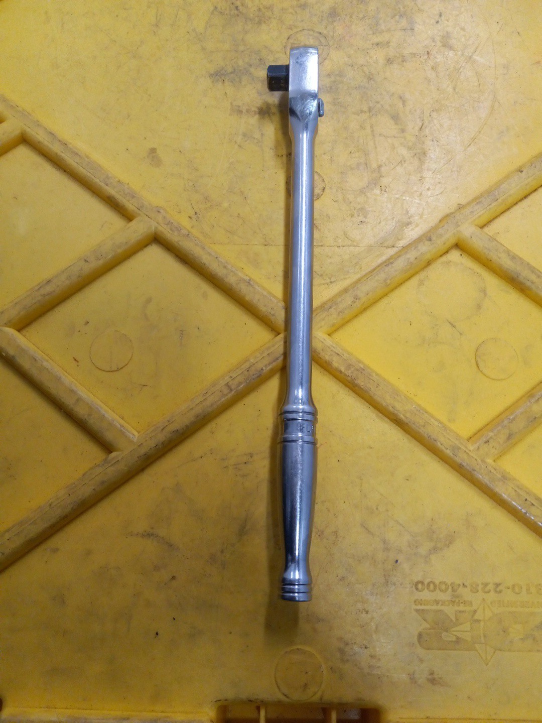 USED SNAP ON FL 936 3/8 DRIVE LONG HANDLE RATCHET