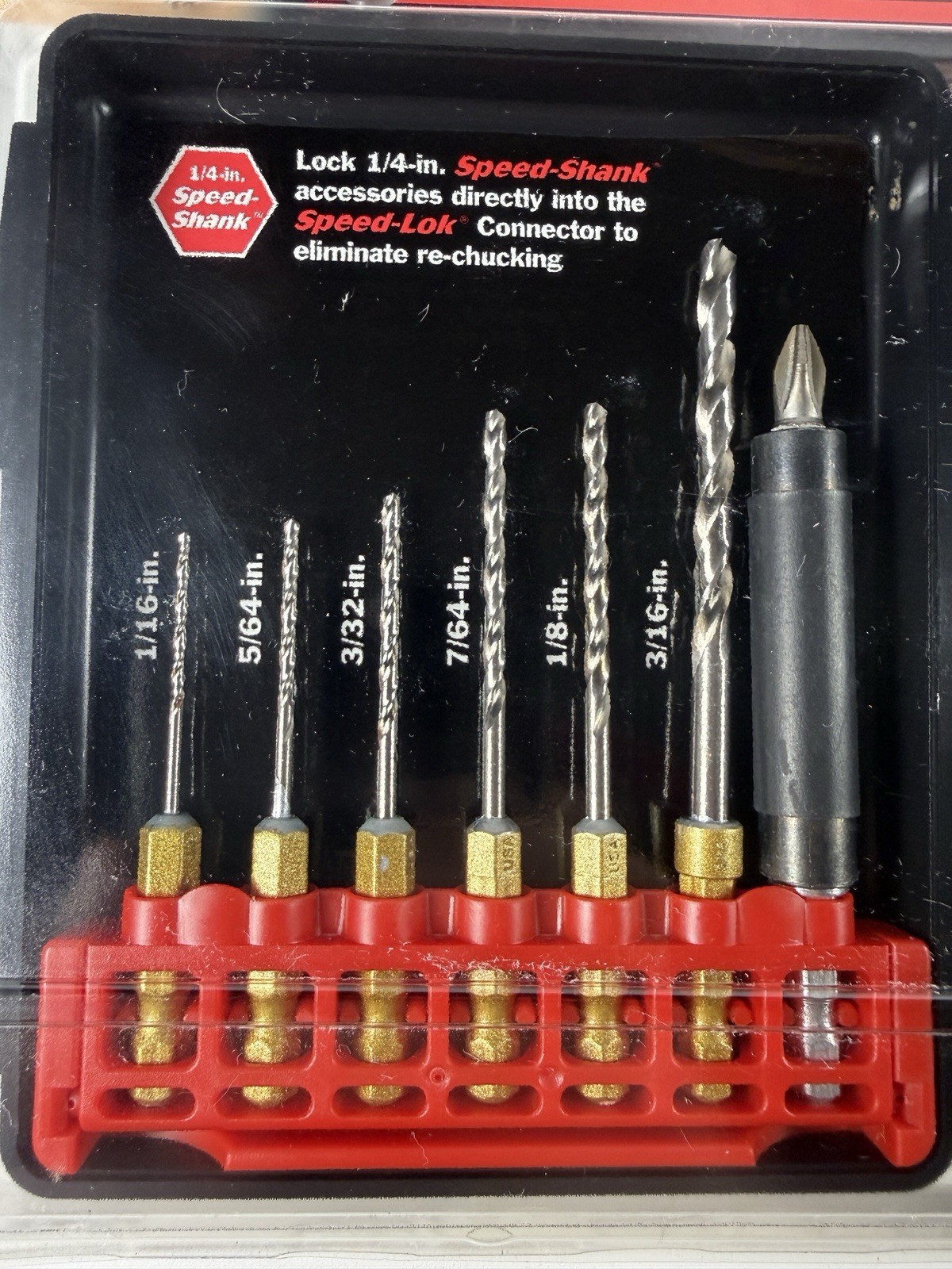 Sears Craftsman USA 21-Piece Speed-Lok Drill Bit / Screwdriver Set No 26144 NOS