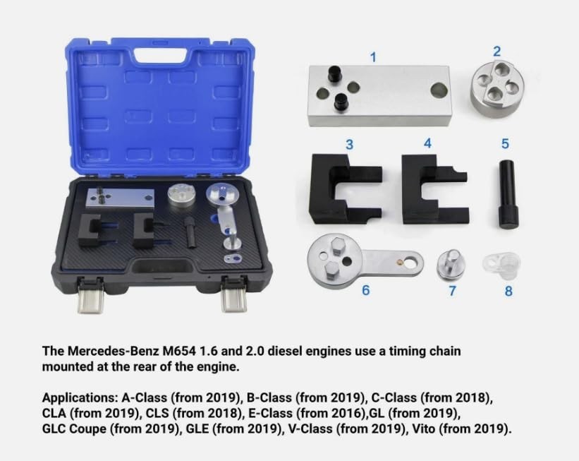 Diesel Engine Camshaft Timing Tool Kit for Mercedes Benz OM654 M656 1.6L 2.0L