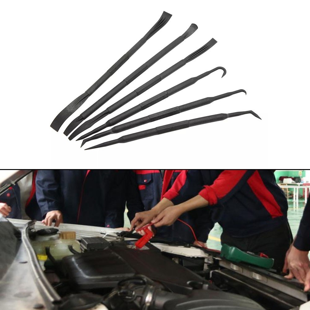 Sturdy 6pcs Prying Tool Set Designed to Reach Tight Spaces Effectively