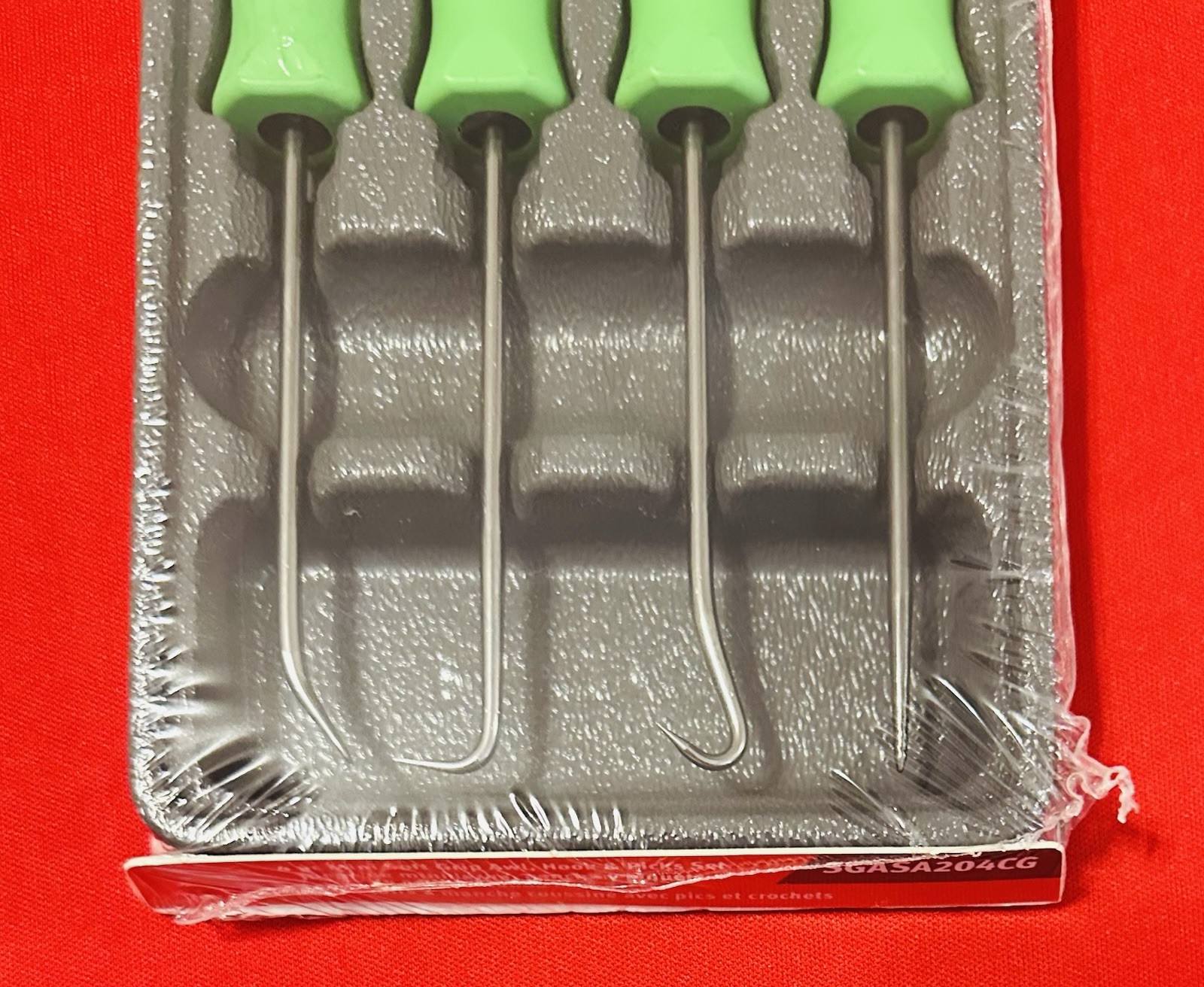 Snap On Tools Mini Soft Grip Pic 4 Pieces Set Green New