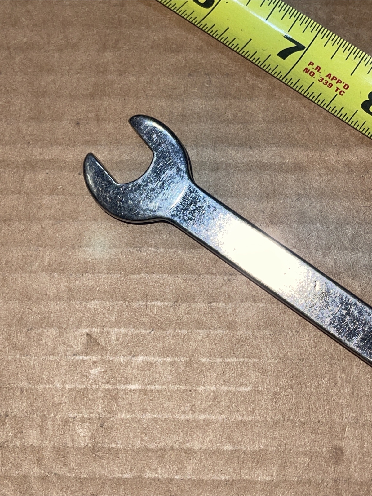 Vintage Vim USA 7123 7/16 In X 1/2 In SAE Open End Stubby Wrench Short
