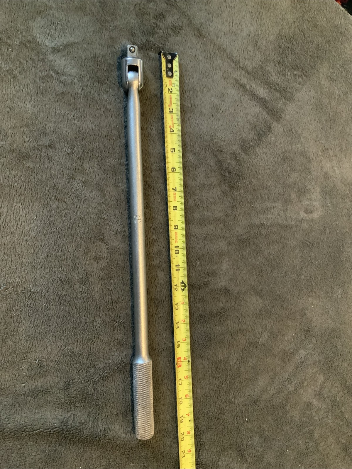 Mac Tools V18f, 1/2” Drive Swivel Head Breaker Bar….see Pics….