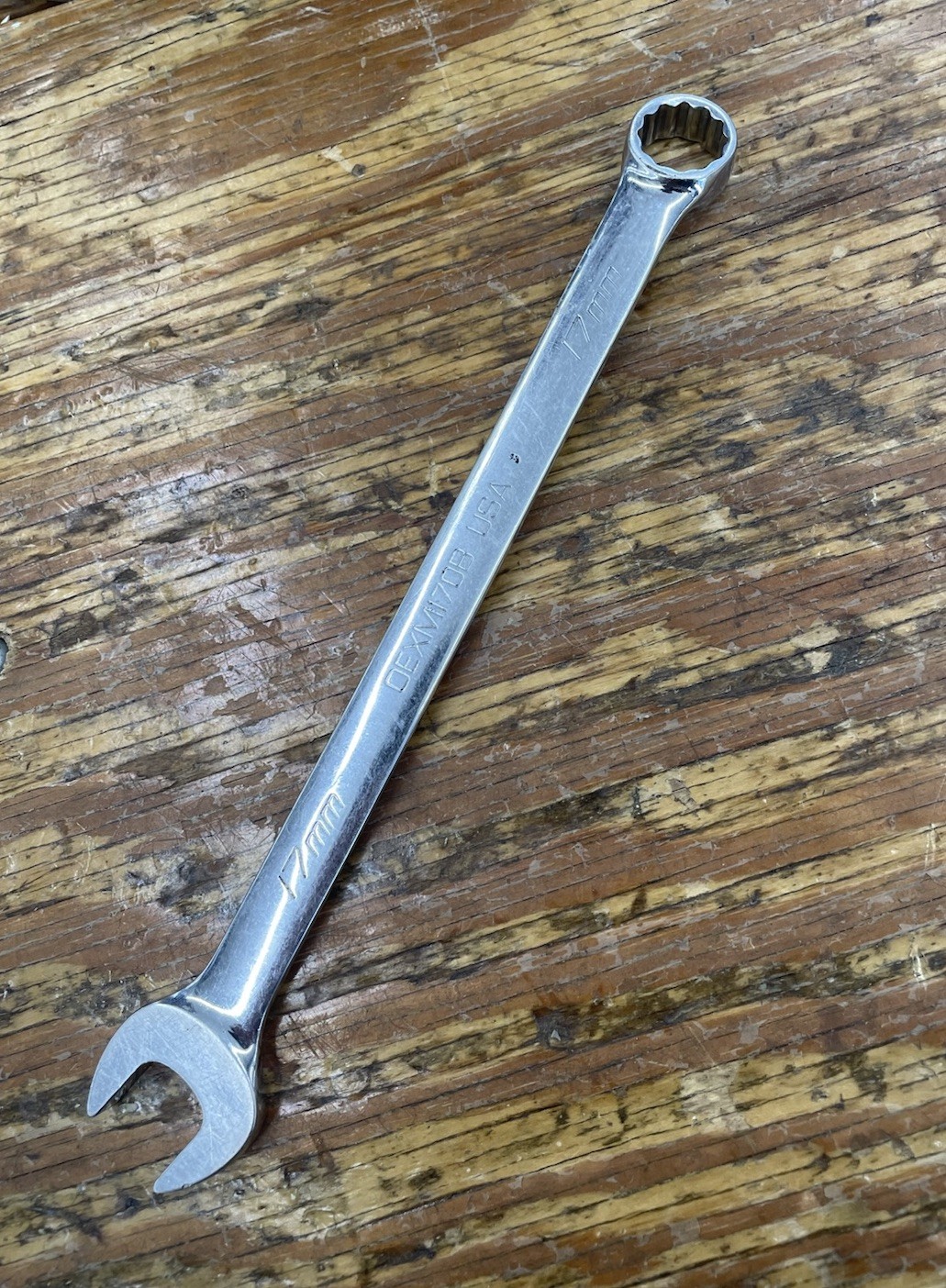 Snap On Tools 17mm OEXM170B 12pt Combination Wrench USA Made