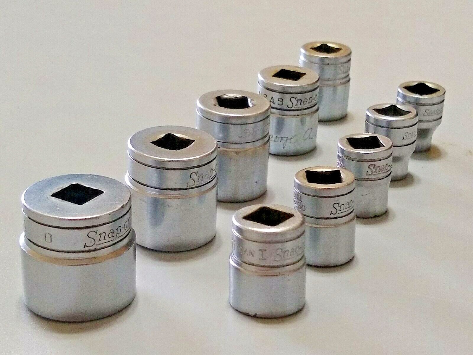 Snap On 10-Piece, 3/8″ Dr Socket Set, 5/16″ to 7/8″ Shallow 12Pt.