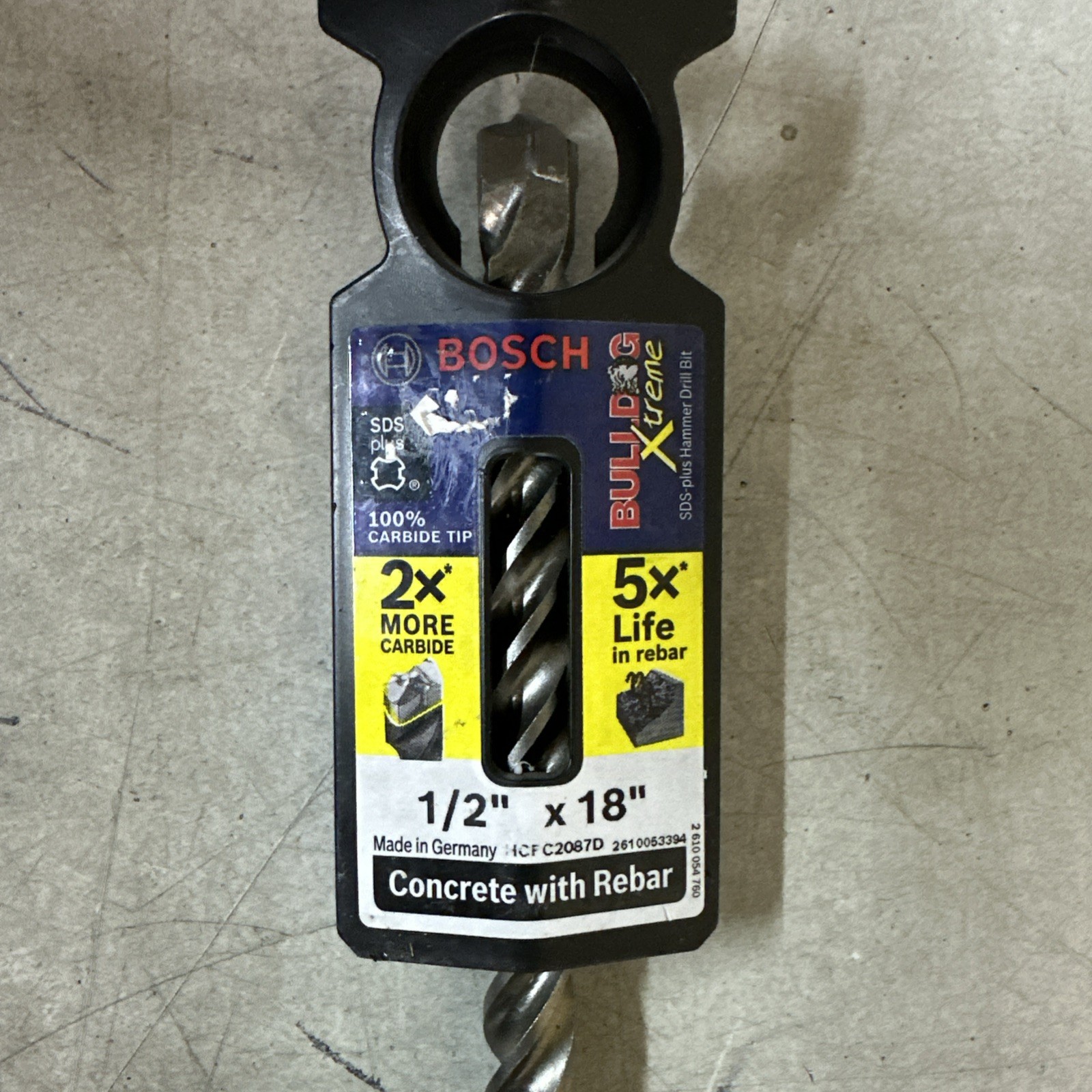 NEW Bosch Bulldog Xtreme SDS Plus Hammer Drill Bit 1/2” X 18” HCFC2087D