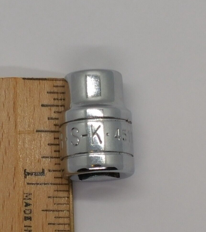 SK 3/8″ Drive 6 Point 3/8in. Shallow SAE Socket 45112 Big Letters USA S336