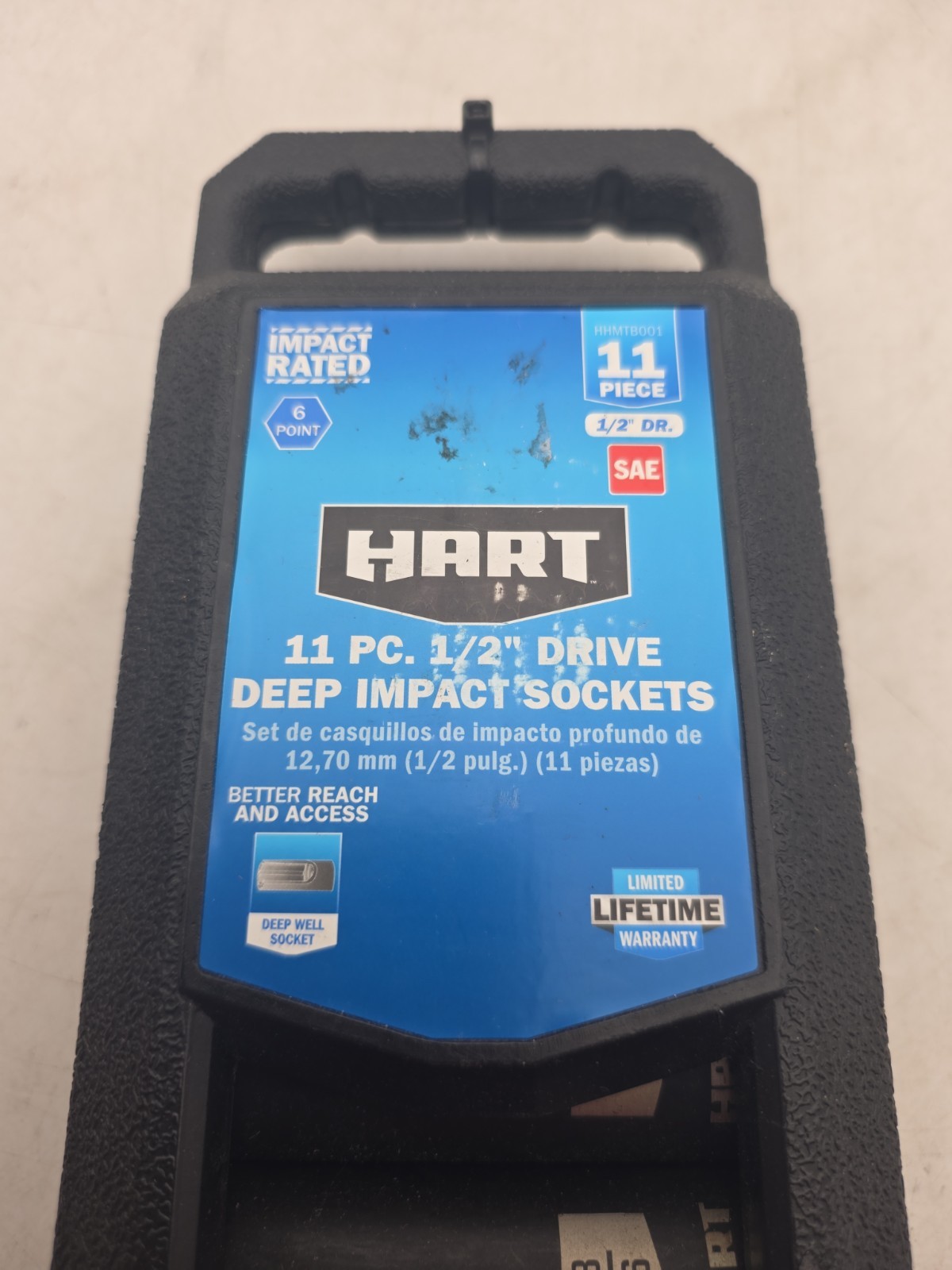 NEW – HART 11 Pc. 1/2″ Drive SAE Impact Socket Set, Chrome Vanadium