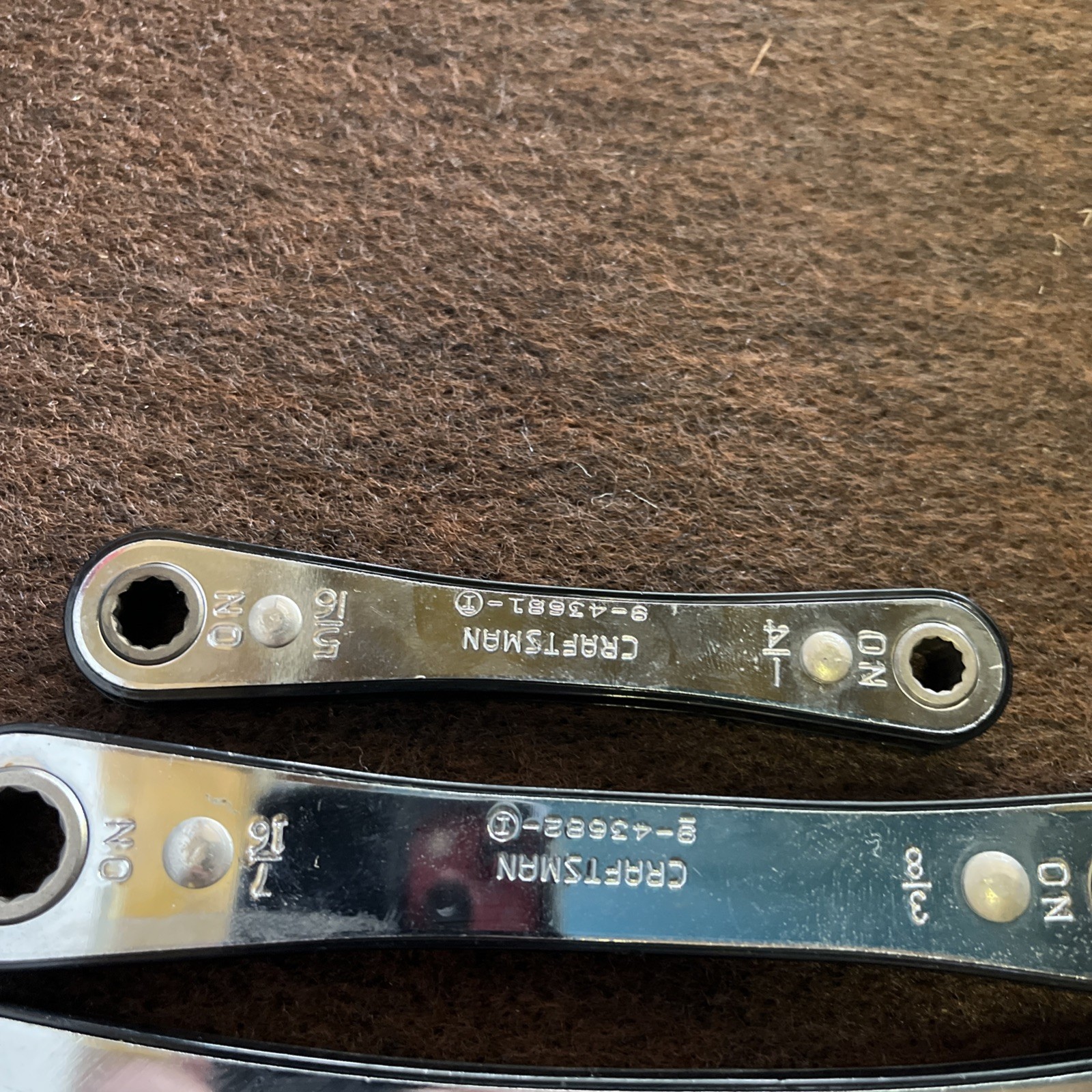 Craftsman 5pcs Ratcheting Double Box End Circle I Wrench Set 1/4″ – 7/8″ SAE USA