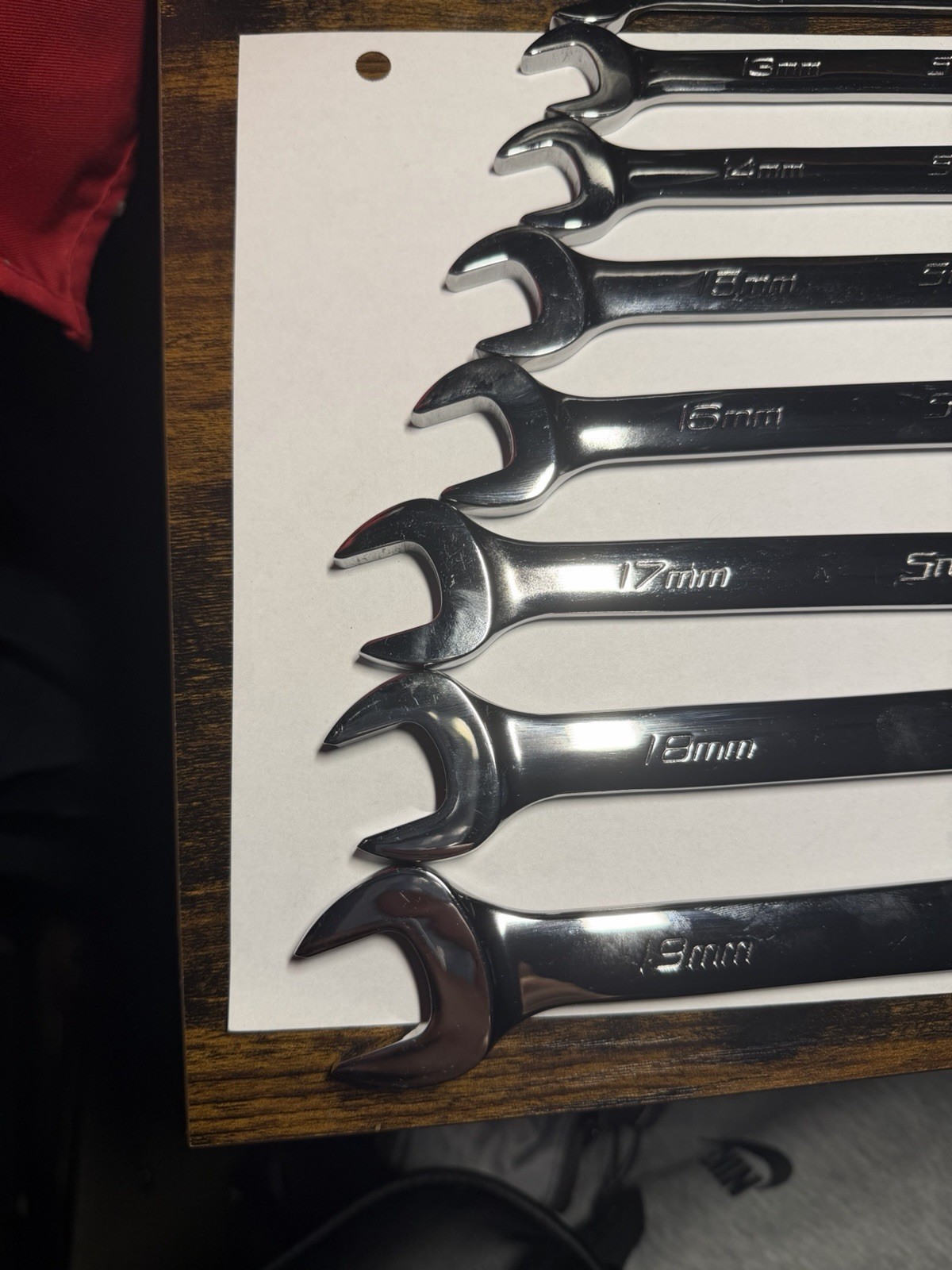 Snap On Tools NEW OEXM710B 10 Piece 10-19mm 12-pt Flank Drive Combo Wrench Set