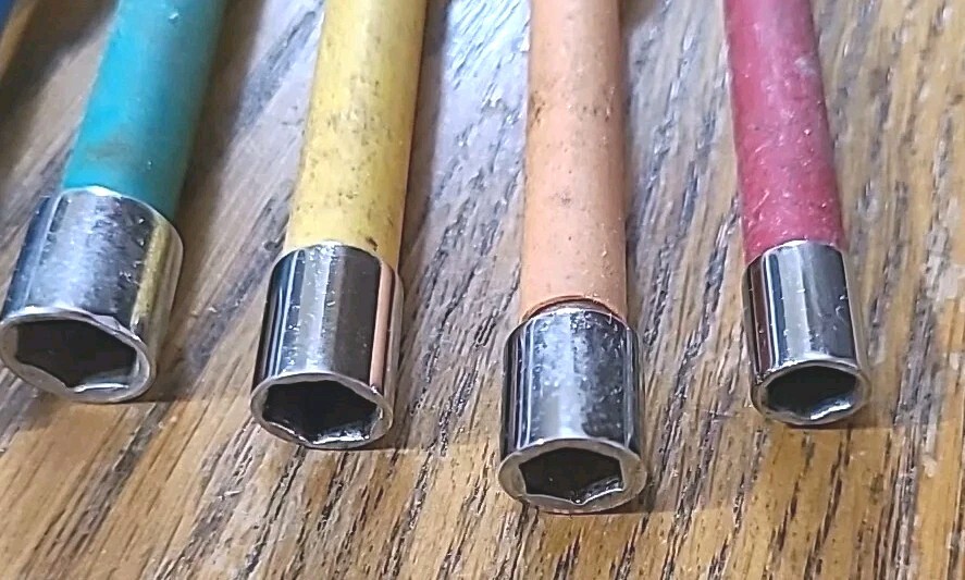 Snap-on Nut Drivers. Set Of 6. EUC USA MADE Mechanic Tools Lot