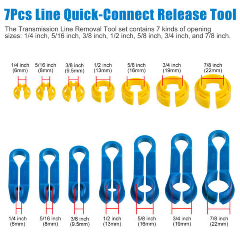 16PCS AC Disconnect Fuel Line Disconnect Tool Set – Car Removal Tool Kit w/ Box
