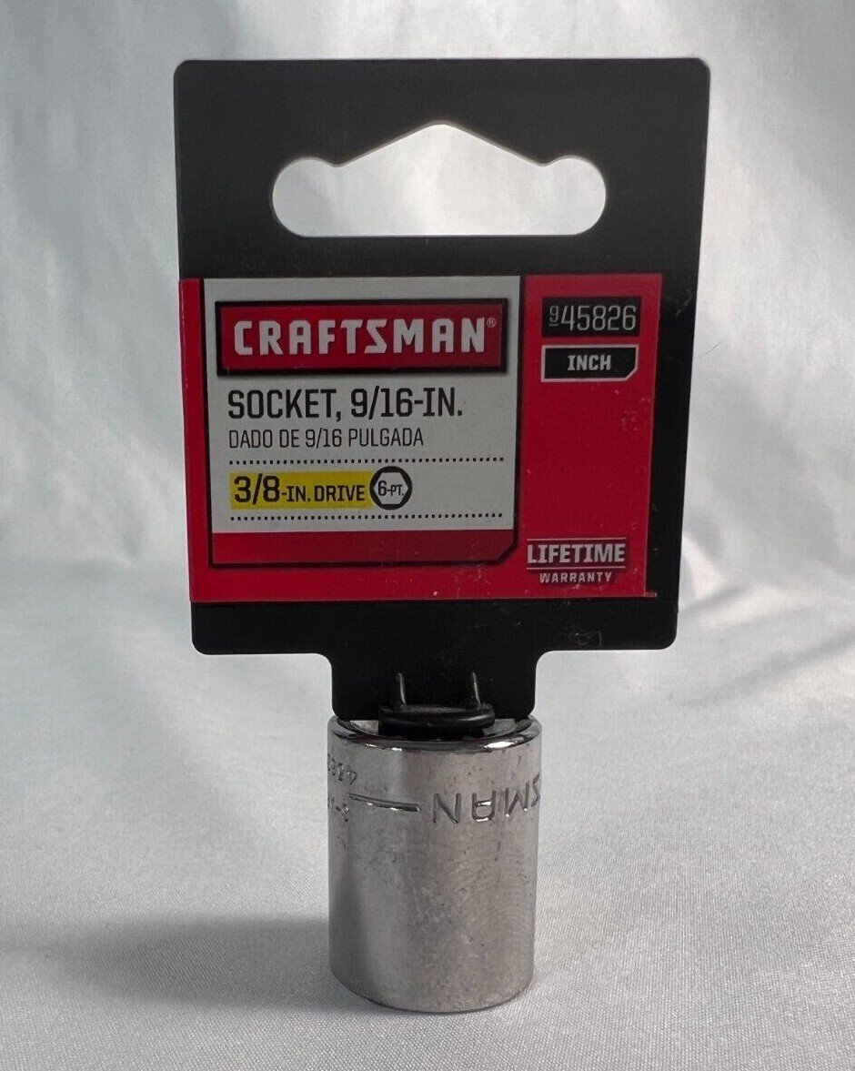 NEW Craftsman Socket 3/8 & 1/2″ Drives 6 &12 pt Choose Size Metric / SAE