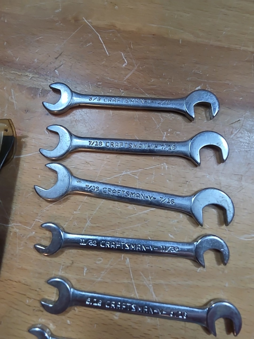 Sears Craftsman Tools USA 8 Piece Open-End 4 Way Offset Ignition Wrench Set 4306