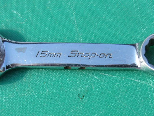 SNAP ON 15MM OXIM15B SHORT / MIDGET 12 POINT OPEN / BOX END METRIC WRENCH OXIM15
