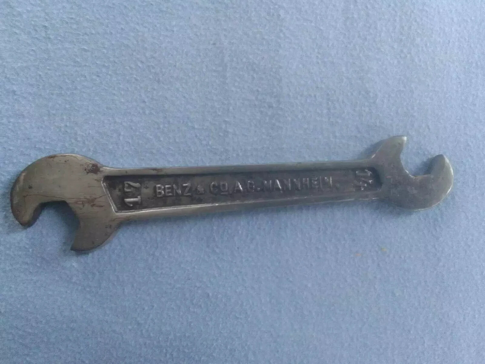 Mercedes Prewar Open End Wrench 1886-1926 Benz & Co. A.G. Mannheim 14-17mm