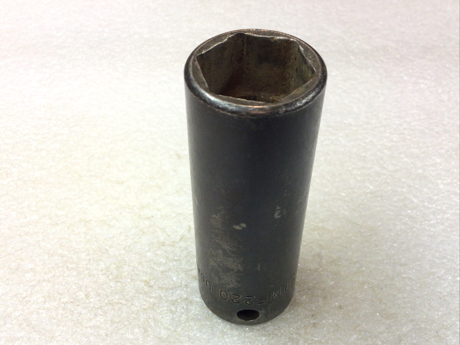 Snap On#SIMF220 – 11/16” , SAE, 6PT., 3/8” Dr., Deep, Impact Socket-USA-NICE-