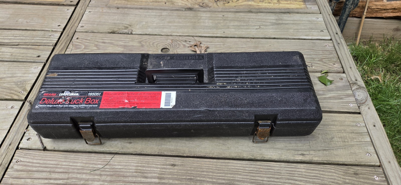 Sears Craftsman 25″ Deluxe Truck Tool Box 65051 Low Profile Made In USA Vintage
