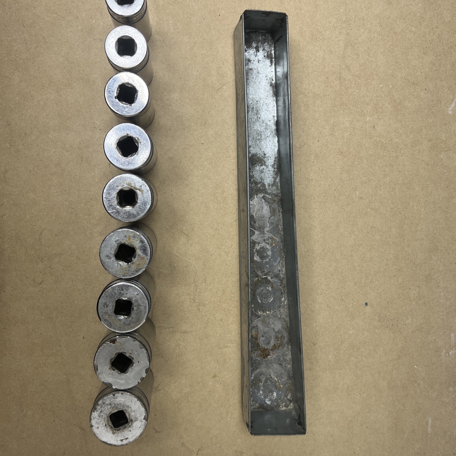 SNAP-ON 1/2″ Drive Deep Socket Set 6 Point TS Series Lot Of 9 – In Description