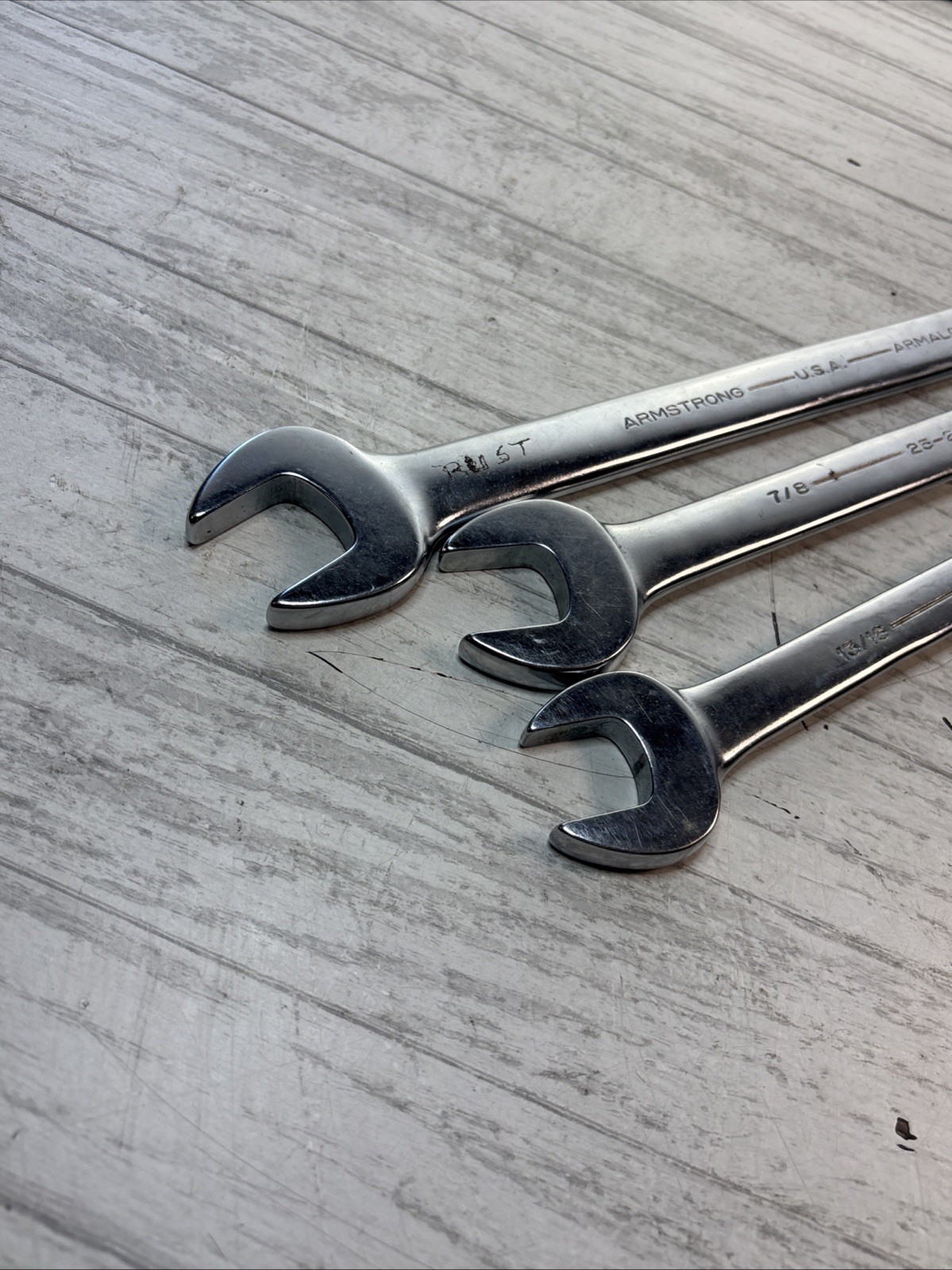 Armstrong Combination Wrench Set 3 Pc – 13/16, 7/8, & 1 (25-226 25-228 25-232)