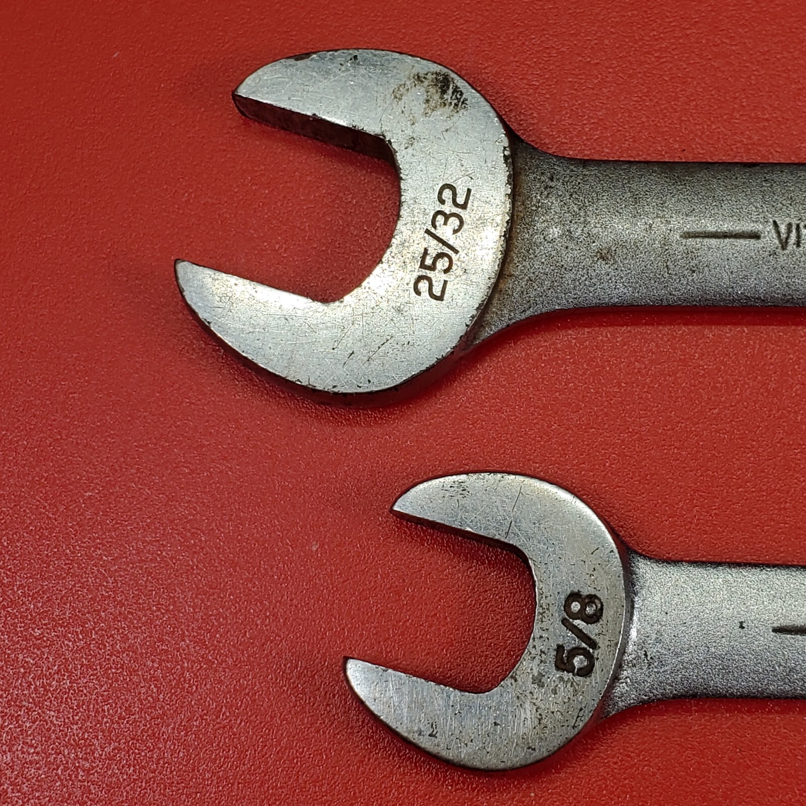 Billings SAE Open End Wrenches 9/16 x 5/8″ 1727 11/16×25/32″ 1029 Lot of (2) VTG