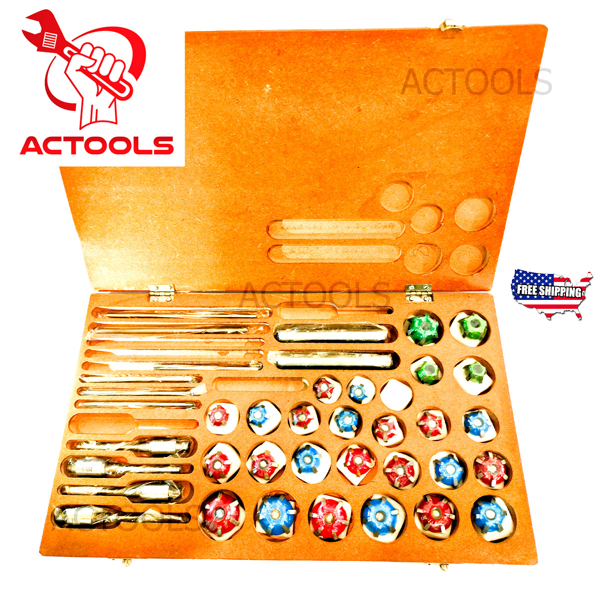 39 pcs Valve Seat Carbide Tipped Cutter Set For Vintage & Modern Car & Bikes