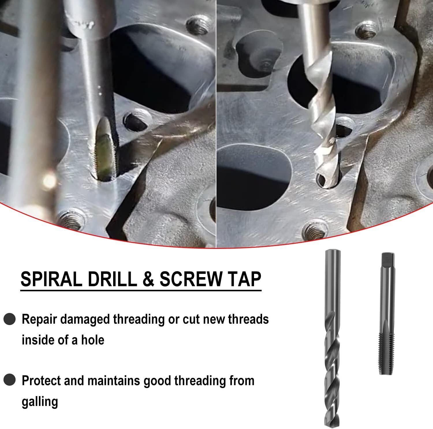 1420 Head Thread Bolt Repair Tool Kit M11.5mm x 1.5 for Honda B16 CR-V Accord