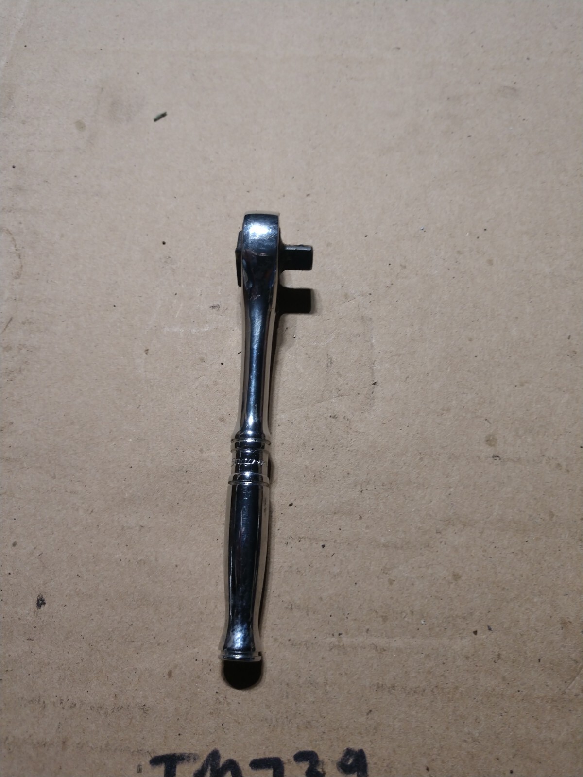 Snap On Tools USA TM739 1/4” Drive Round Head Short Handle Chrome Ratchet 4.5”