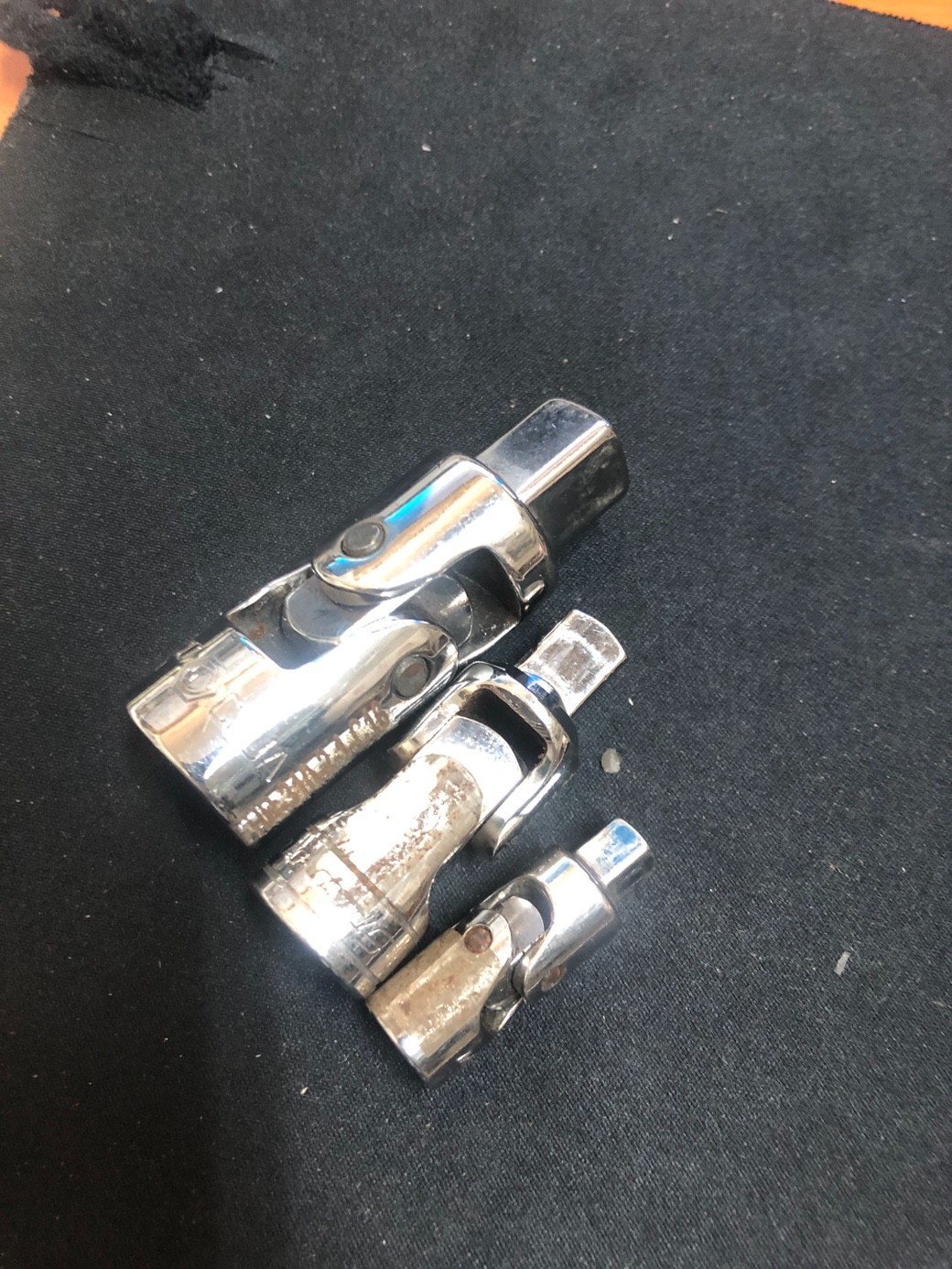 US Military Surplus Premium Universal Joint Lot 3pc 1/2″ 3/8″ 1/4″ Drive Matco U