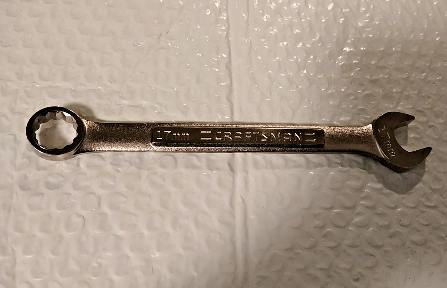 CRAFTSMAN TOOLS USA VV42929, 17MM. COMBINATION WRENCH, 8.2″ LONG, 12 POINT *NOS*