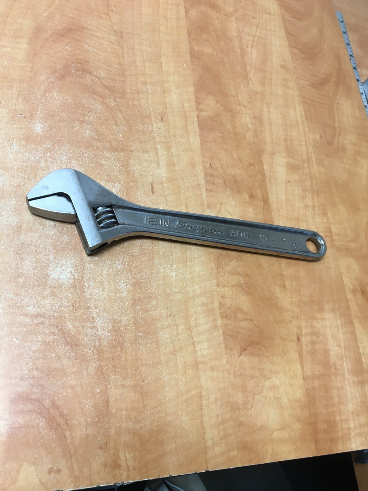 Snap On 12″ Adjustable Wrench AD12 Made in USA