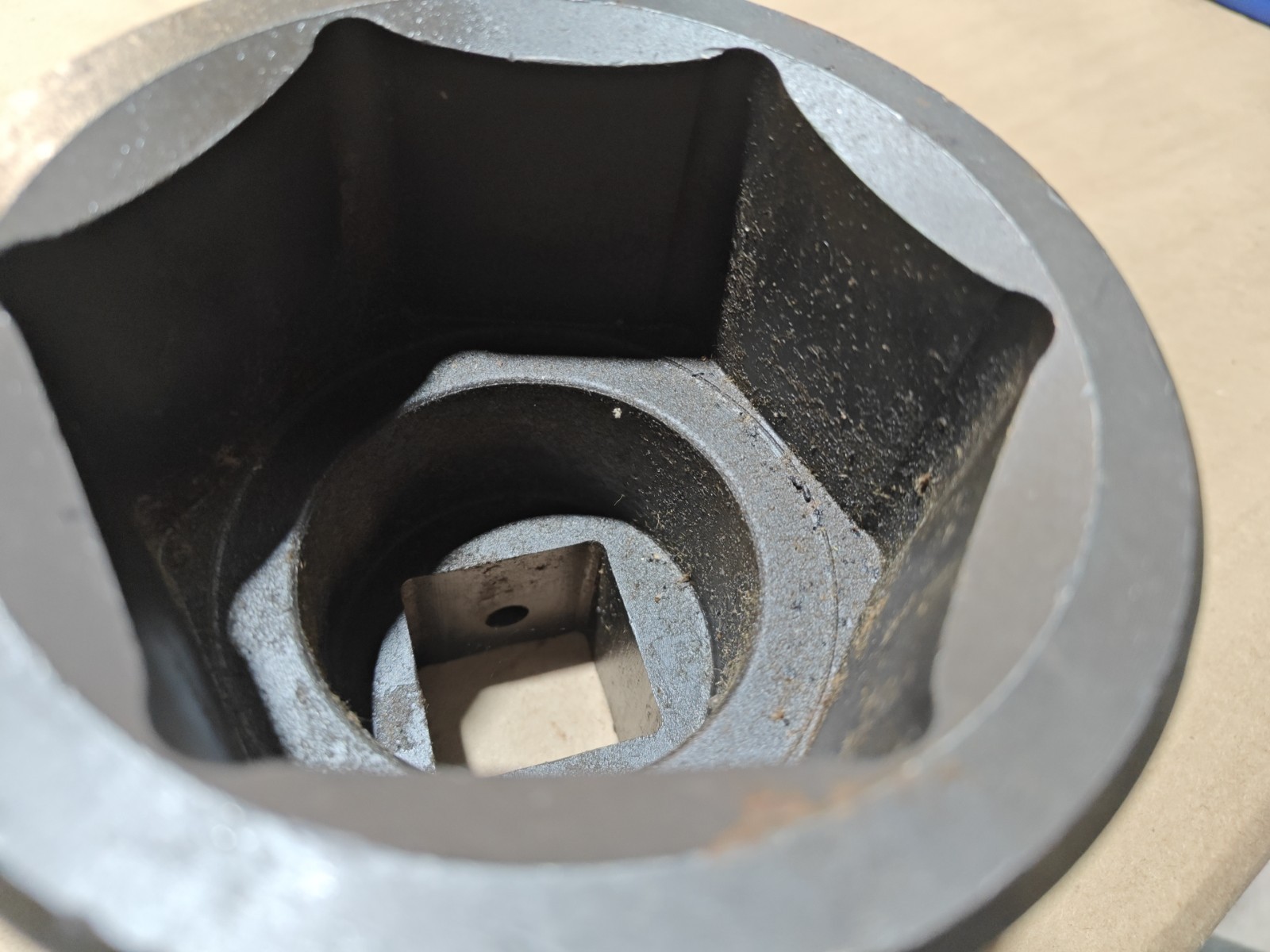 WRIGHT 848-90 Impact Socket 1 1/2 in Drive, 90 mm, 6-Point, Std, Black Oxide