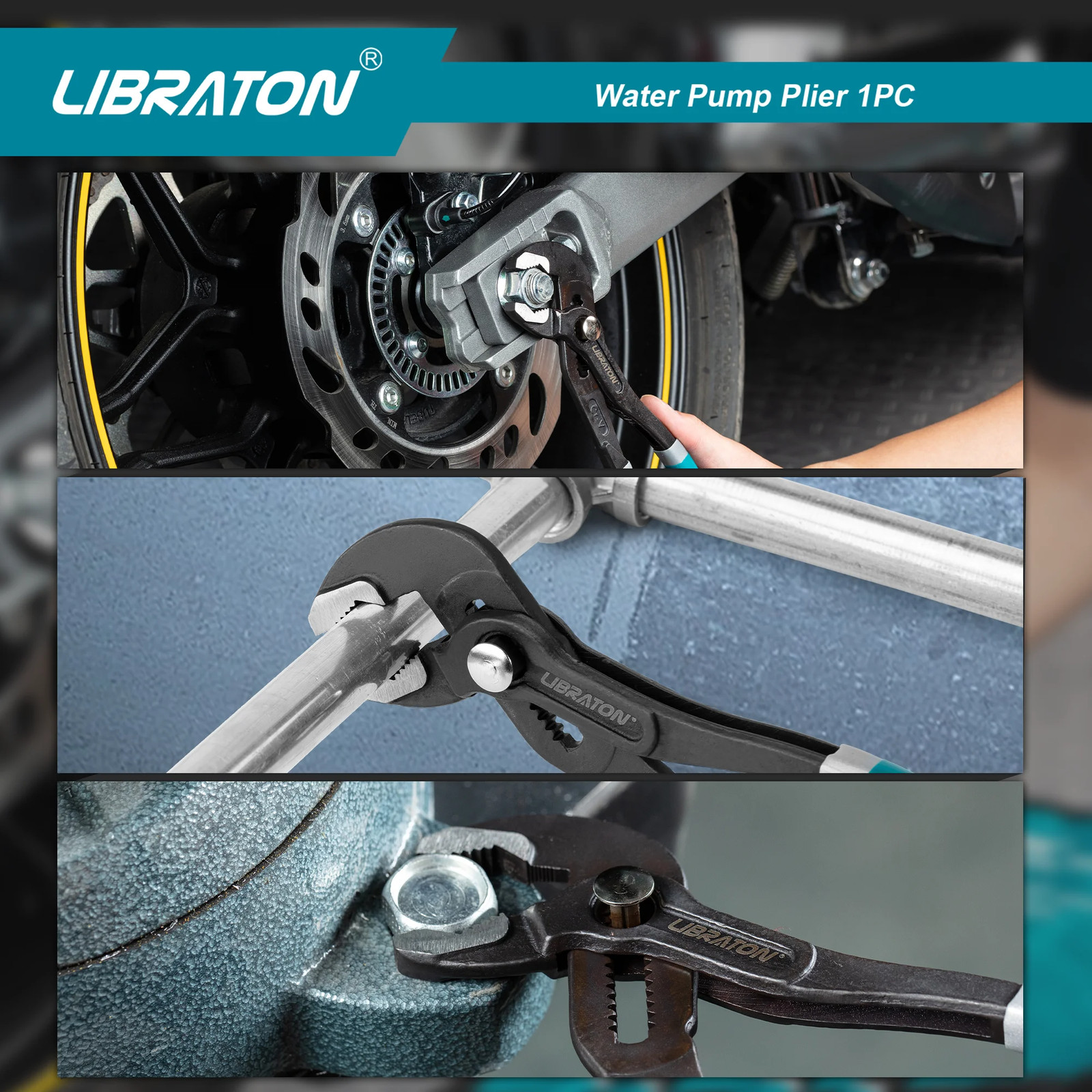7/10/12 Inch Water Pump Pliers Quick-Release Water Pipe Pliers Adjustable