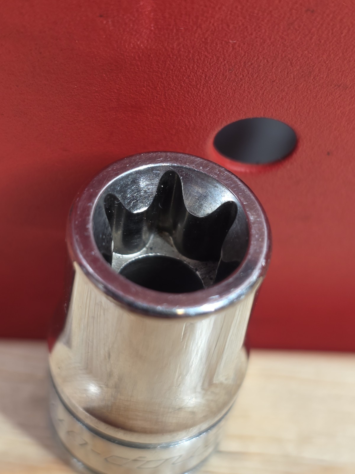 Snap-on Tools FLE120A E12 3/8″ Drive Inverted TORX Chrome Socket External E Torx