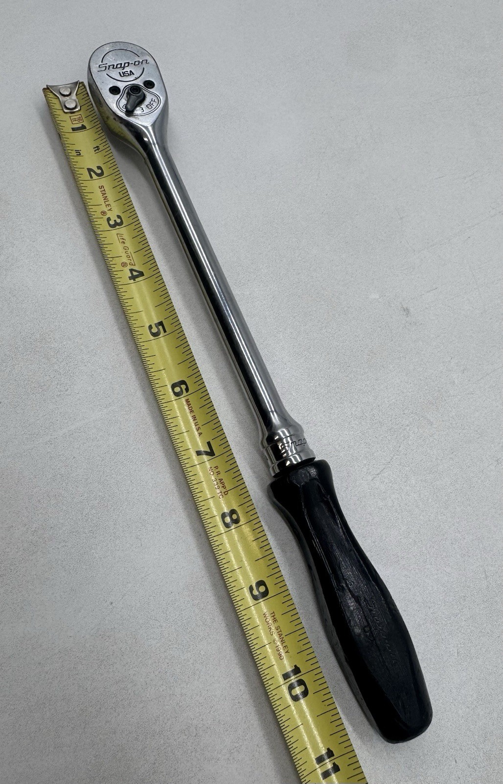 Snap On FL836 3/8″ Drive Ratchet 11″ Black Hard Handle Tool Snap-on USA