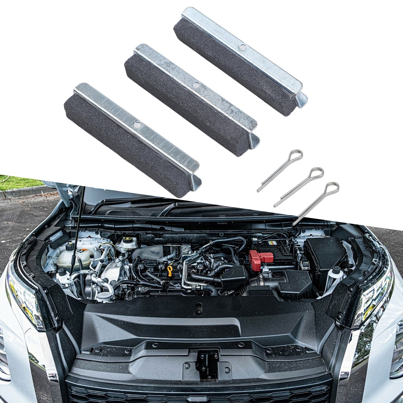 3 Pcs Cylinder Honing Stone Set for Engine Cylinder Grinding and Repair