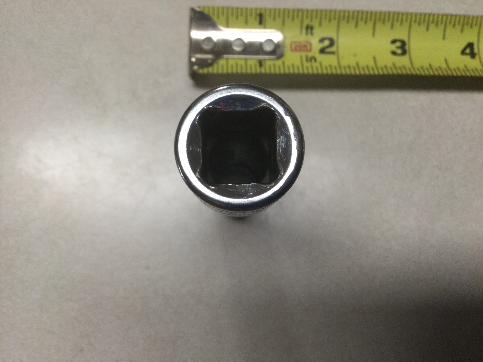5-Snap-On Tools USA 12/13/14/10mm & 3/8” 6 Point Deep Chrome Sockets 1/4-1/2” Dr