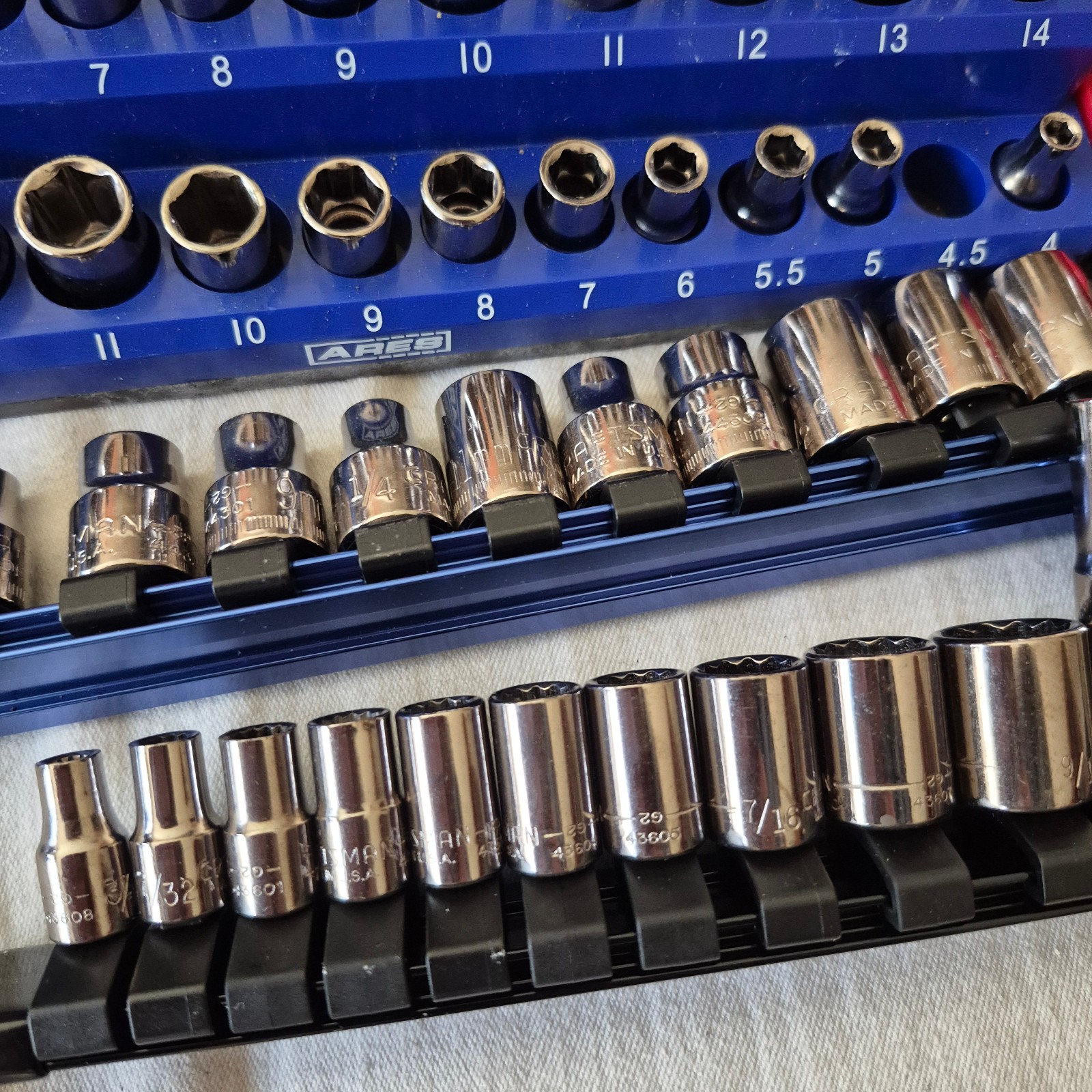 CRAFTSMAN MIXED SOCKET SETS SAE METRIC 3 RATCHETS SWIVELS ARES MAGNETIC HOLDERS